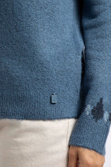 Weird Fish Lowell Fair Isle Jumper - Ash Blue