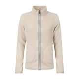 Weird Fish Lucille Lightweight Full Zip Borg Fleece - Ecru - Old Railway Line Garden Centre