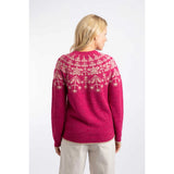 Weird Fish Miska Fair Isle Jumper - Foxglove Pink