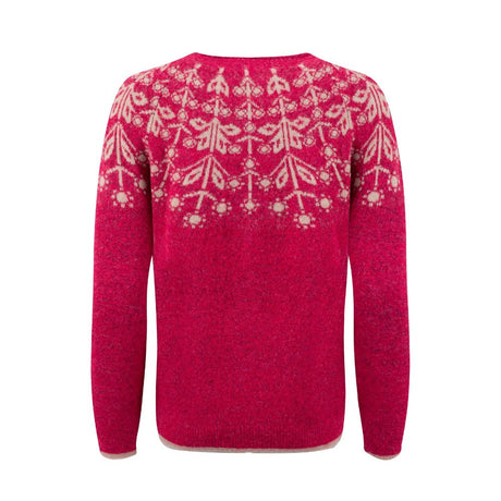 Weird Fish Miska Fair Isle Jumper - Foxglove Pink