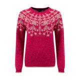 Weird Fish Miska Fair Isle Jumper - Foxglove Pink