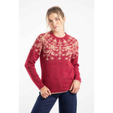Weird Fish Miska Fair Isle Jumper - Rhubarb