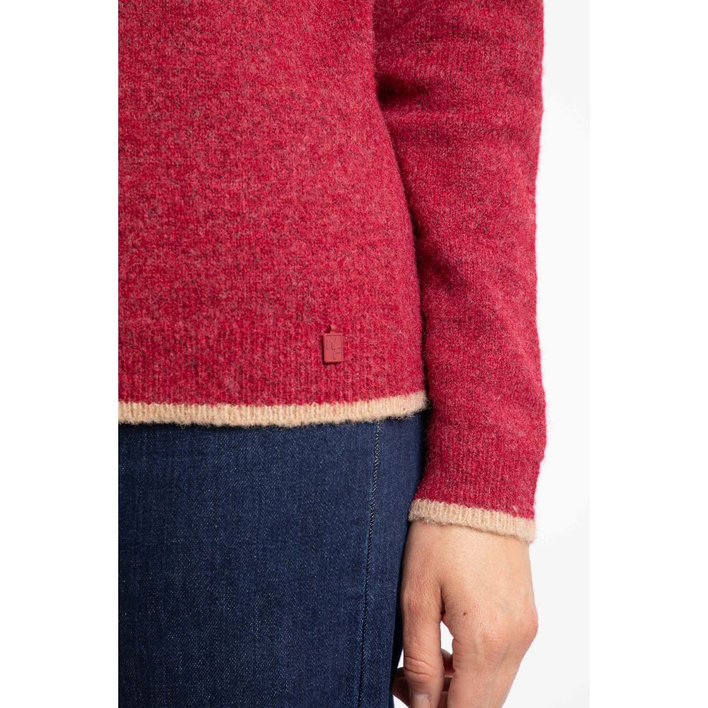 Weird Fish Miska Fair Isle Jumper - Rhubarb