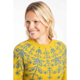 Weird Fish Miska Fair Isle Jumper - Yellow