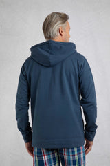 Weird Fish Navy Sunwashed Woodside Loopback Hoodie - Old Railway Line Garden Centre