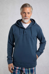 Weird Fish Navy Sunwashed Woodside Loopback Hoodie - Old Railway Line Garden Centre