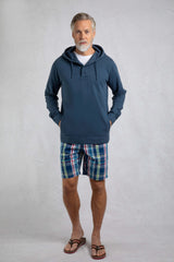 Weird Fish Navy Sunwashed Woodside Loopback Hoodie - Old Railway Line Garden Centre