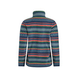 Weird Fish Reena 1/4 Zip Printed Microfleece - Deep Sea Blue