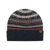 Weird Fish Rodi Fine Fair Isle Beanie Hat - Midnight