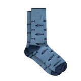 Weird Fish Ronan Branded Bones Sock - (Pack of 3) - Deep Teal - Old Railway Line Garden Centre