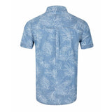 Weird Fish Russell Chambray Leaf Print Shirt - Denim - Old Railway Line Garden Centre