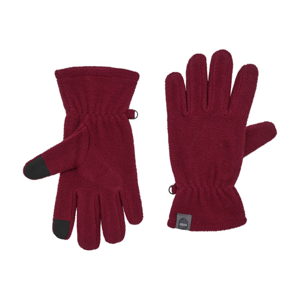Weird Fish S/M Fordell Microfleece Glove - Antique Cherry