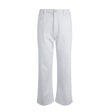 Weird Fish Soulina Wide Leg Cropped Denim Jeans - White - Old Railway Line Garden Centre