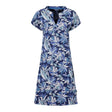 Weird Fish Suffolks Printed Jersey Dress - Blue Indigo - Old Railway Line Garden Centre