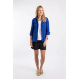 Weird Fish Suria Double Cloth Shirt - Mazarine Blue