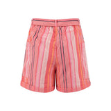 Weird Fish Wilder Striped Summer Shorts - Flamingo Pink