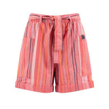 Weird Fish Wilder Striped Summer Shorts - Flamingo Pink