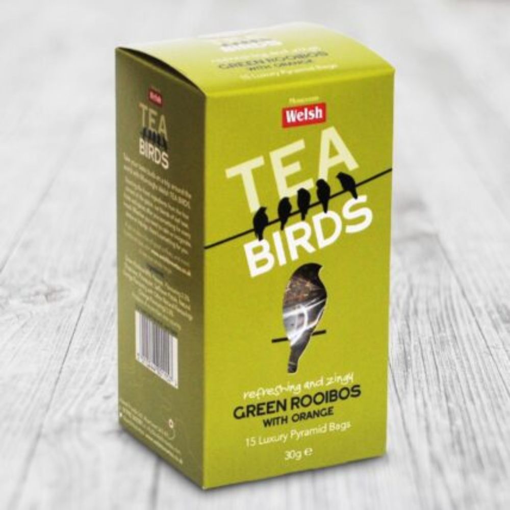 Welsh Brew Tea Birds Green Rooibos & Orange Tea