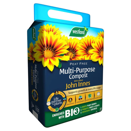 Westland 25L Peat Free Multi - Purpose Compost with John Innes - Old Railway Line Garden Centre