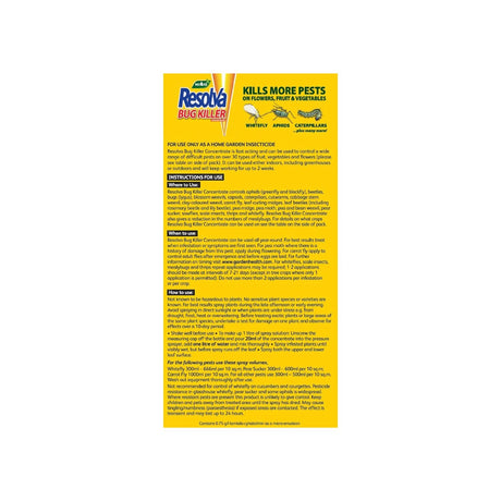Westland Resolva 250ml Bug Killer Concentrate - Old Railway Line Garden Centre
