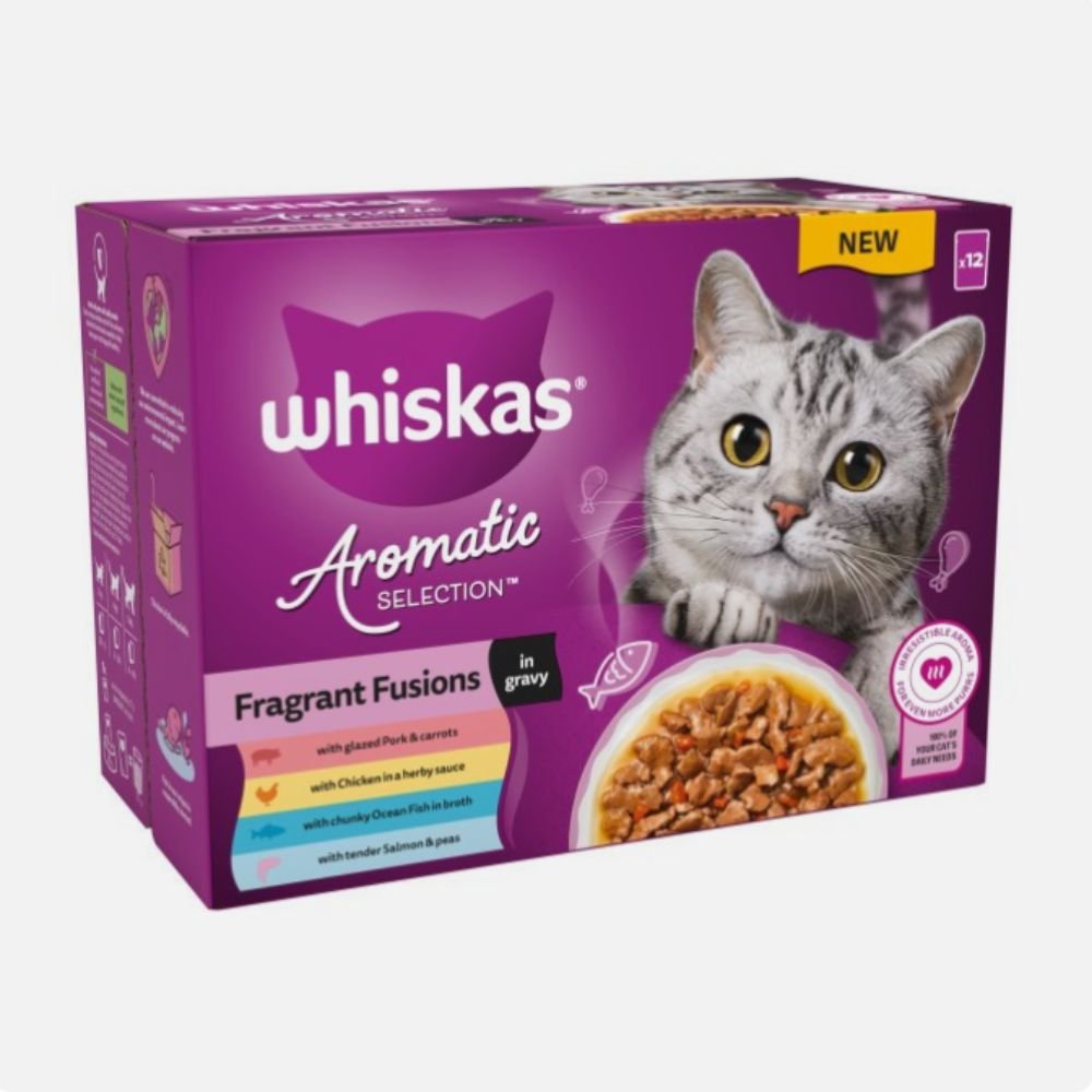 Whiskas 1+ Aromatic Fusion 85g Wet Cat Food Pouches in Gravy - Old Railway Line Garden Centre