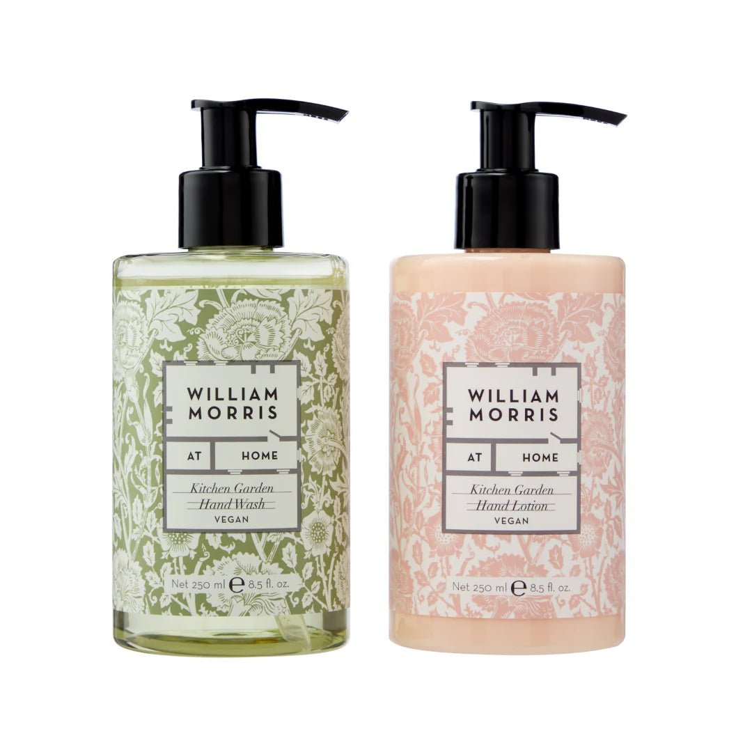 William Morris Kitchen Garden Hand Wash & Lotion Set - Old Railway Line Garden Centre