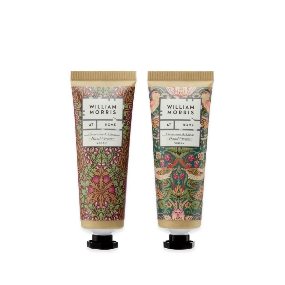William Morris Oak & Willow Hand Care Velvet Pouch Set
