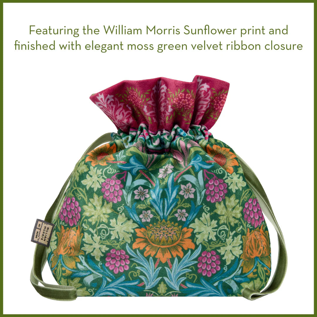 William Morris Sunflower Swan Hand Care Pouch