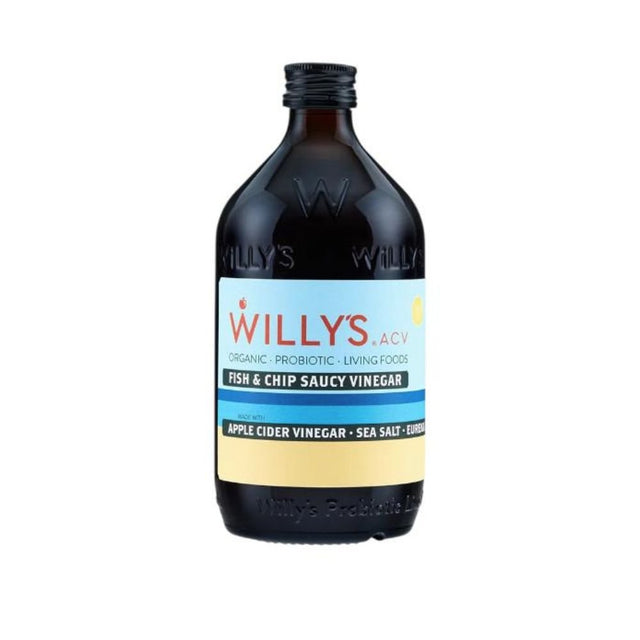 Willy's 250ml Organic Live Fish & Chip Saucy Vinegar - Old Railway Line Garden Centre