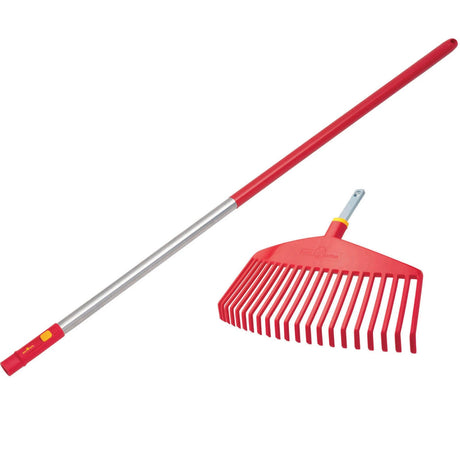 Wolf Garten 120cm Leaf Rake with Aluminium Handle - Old Railway Line Garden Centre