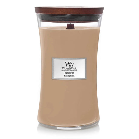 Wood Wick Cashmere Large Hourglass Candle - Old Railway Line Garden Centre