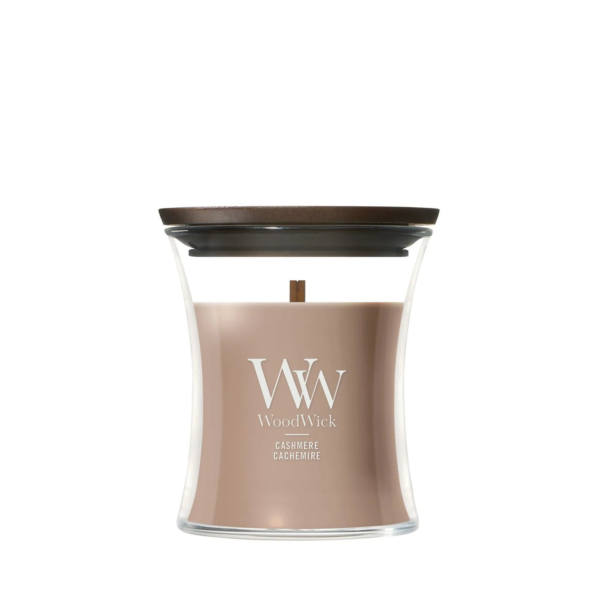 Wood Wick Cashmere Mini Hourglass Candle - Old Railway Line Garden Centre