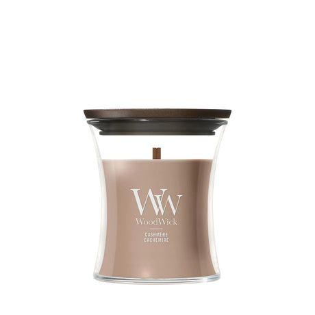 Wood Wick Cashmere Mini Hourglass Candle - Old Railway Line Garden Centre