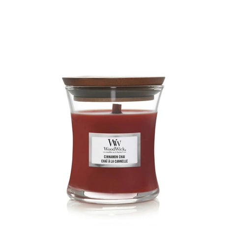 Wood Wick Cinnamon Chai Mini Hourglass Candle - Old Railway Line Garden Centre