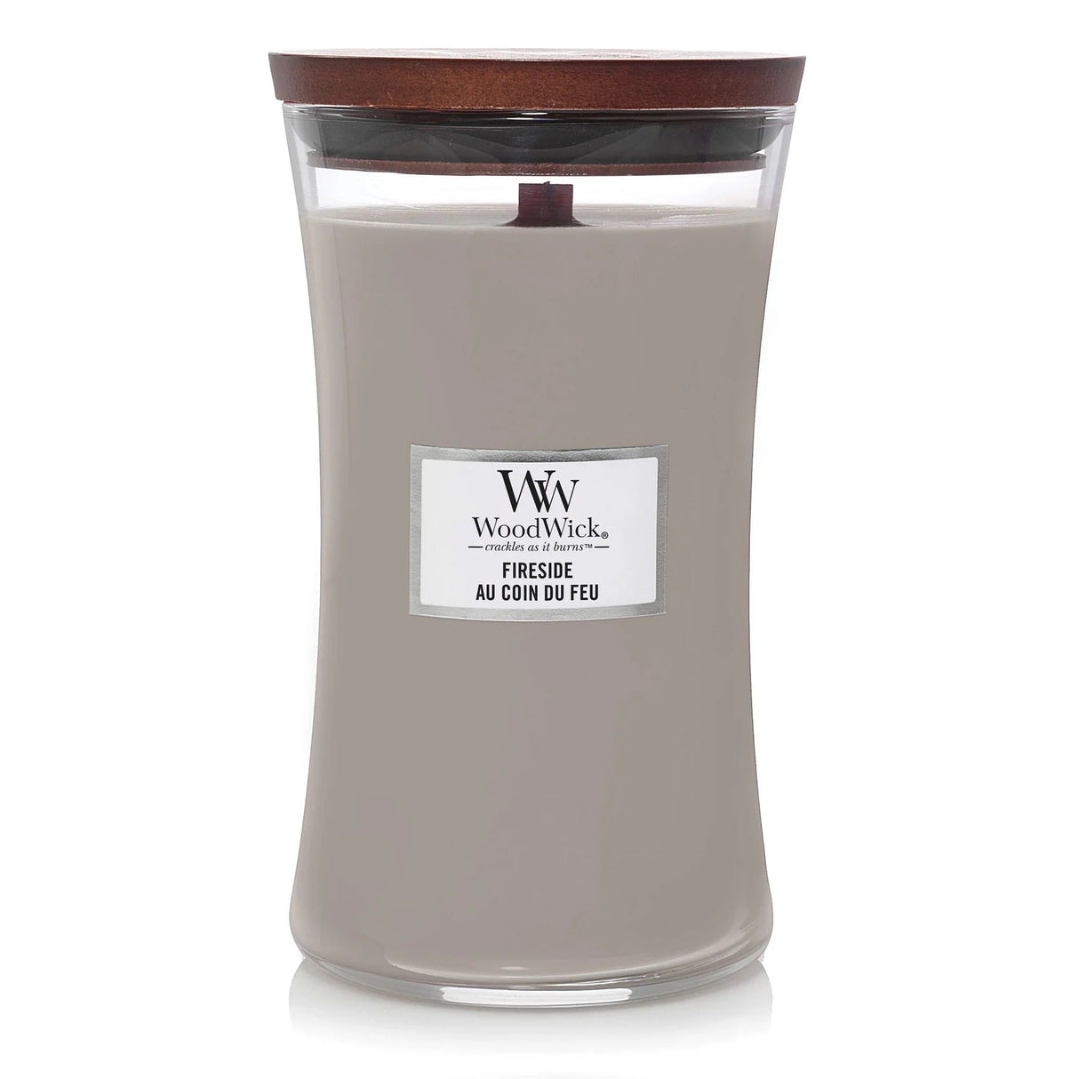 Wood Wick Fireside Large Hourglass Candle - Old Railway Line Garden Centre