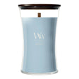 Wood Wick Lakeside Mist Large Hourglass Candle - Old Railway Line Garden Centre