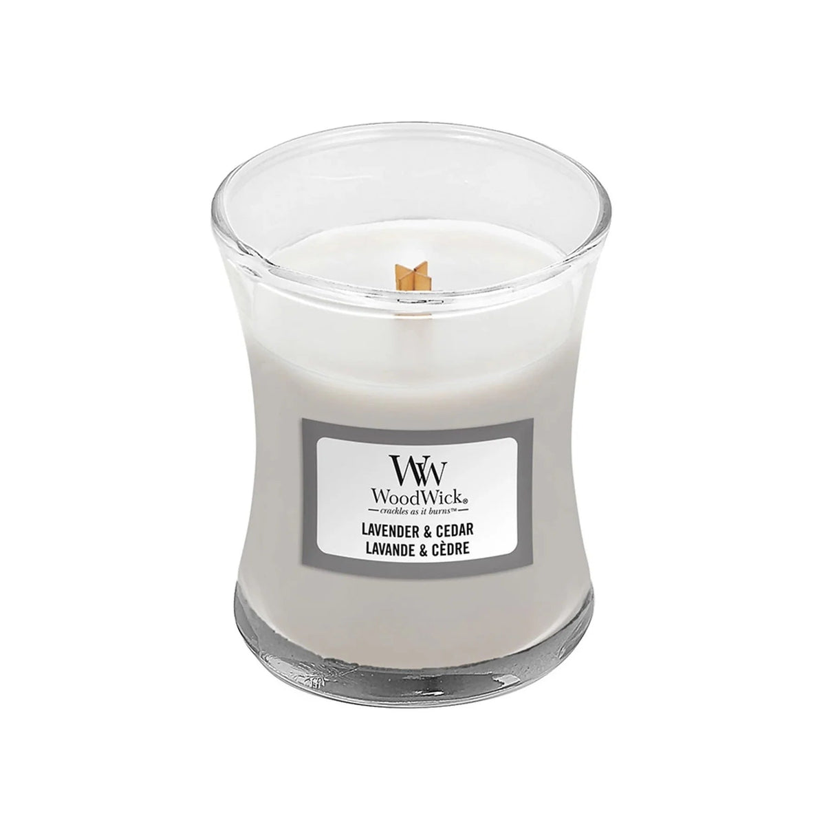 Wood Wick Lavender & Cedar Mini Hourglass Candle - Old Railway Line Garden Centre