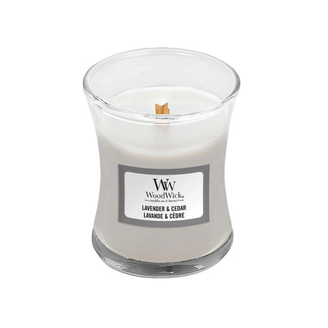 Wood Wick Lavender & Cedar Mini Hourglass Candle - Old Railway Line Garden Centre