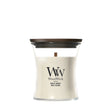 Wood Wick White Honey Mini Hourglass Candle - Old Railway Line Garden Centre