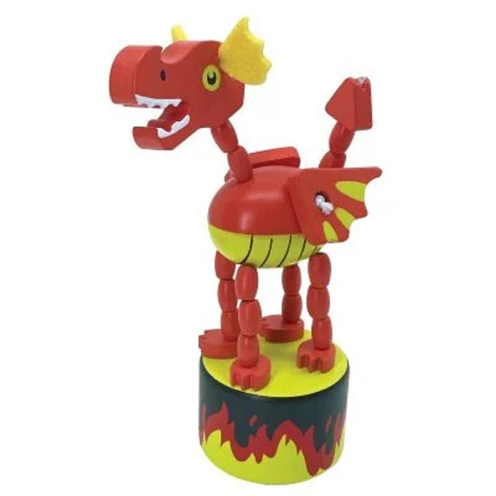 House of Marbles Wooden Dancing Dragon Press-Up Fidget Toy