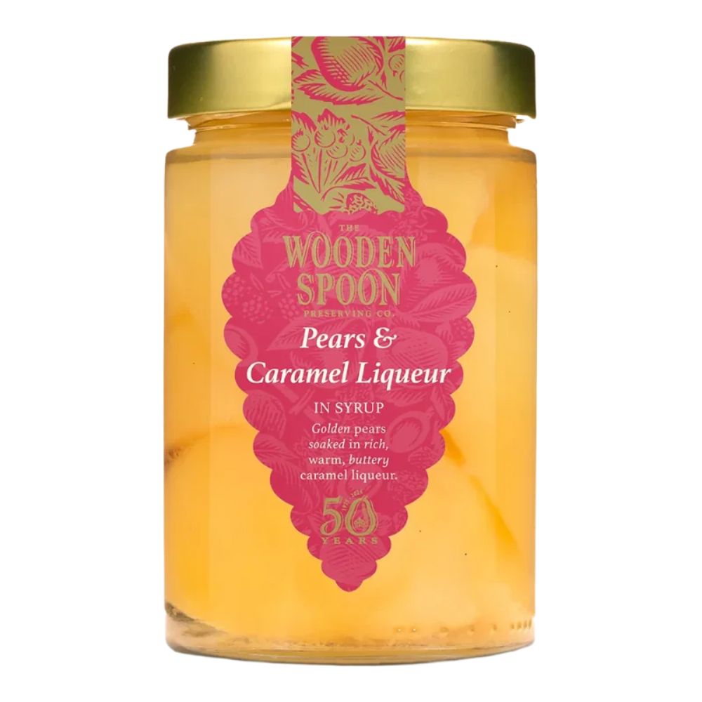Wooden Spoon 420g Pear Halves with Caramel Liqueur