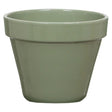Woodlodge 10cm Hamburg Glazed Pot - Green - Old Railway Line Garden Centre
