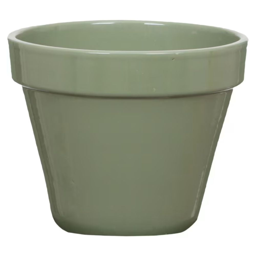 Woodlodge 10cm Hamburg Glazed Pot - Green