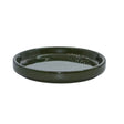 Woodlodge 10cm Hamburg Glazed Saucer- Dark Green - Old Railway Line Garden Centre