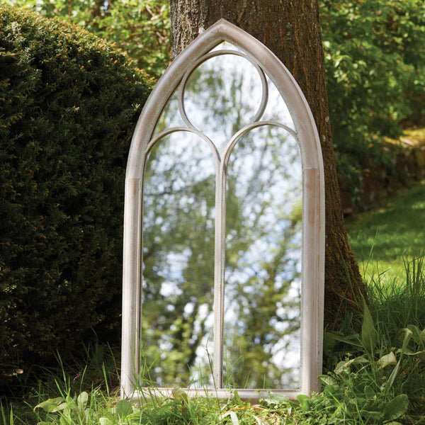 Woodlodge 112cm York Outdoor Mirror - 100137 - Old Railway Line Garden Centre