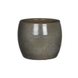 Woodlodge 14cm Carlo Glazed Pot - Dark Grey - Old Railway Line Garden Centre