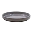 Woodlodge 14cm Hamburg Glazed Saucer - Grey - Old Railway Line Garden Centre
