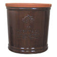 Woodlodge 15cm Heritage Eldwood Glazed Pot - Matte Brown - Old Railway Line Garden Centre