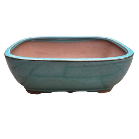 Woodlodge 16cm Glazed Bonsai Pot - Light Blue - Old Railway Line Garden Centre