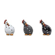 Woodlodge 17cm Black Gloss Crazy Chicken Ornament - YCYCHGBK17 - Old Railway Line Garden Centre